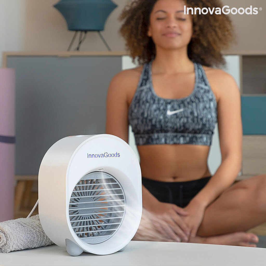 Mini ultraskaņas mitrinātājs un gaisa kondicionieris ar LED Koolizer InnovaGoods cena un informācija | Ventilatori | 220.lv