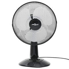 galda ventilators ar 3 ātrumiem, 30 cm, 40 W, melns cena un informācija | Ventilatori | 220.lv