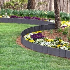 Zālāju apmale Gardena Palisada, 250 cm x 10 cm, pelēks akmens цена и информация | Декоры для сада | 220.lv