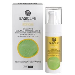 BasicLab - emulsijas antioksidantu serums revitalizācijai un barošanai, 30ml cena un informācija | Serumi sejai, eļļas | 220.lv