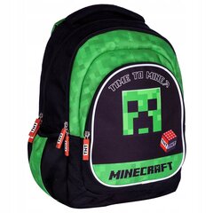 Minecraft Creeper Time To Mine skolas mugursoma cena un informācija | Skolas somas | 220.lv