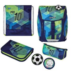 Herlitz Skolas soma FILOLIGHT PLUS - Green Goal cena un informācija | Skolas somas | 220.lv