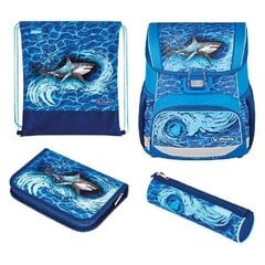 Herlitz skolas soma Loop Plus - Blue Shark, 16 l cena un informācija | Skolas somas | 220.lv