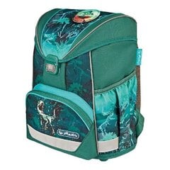 Herlitz skolas soma Ultralight - Green Rex, 15 l cena un informācija | Skolas somas | 220.lv