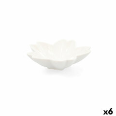 Uzkodu paplāte Quid Select Zieds Keramika Balts (11 cm) (Pack 6x) cena un informācija | Trauki, šķīvji, pusdienu servīzes | 220.lv