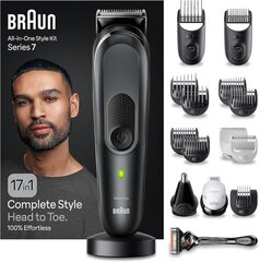 Braun All-in-One Style Kit Series 7 17in1 cena un informācija | Bārdas skuvekļi | 220.lv