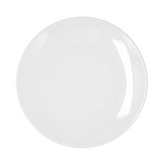 Šķīvis Bidasoa Glacial Coupe Keramika Balts (27 cm) (4x) cena un informācija | Trauki, šķīvji, pusdienu servīzes | 220.lv