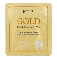 Loksnes sejas maska Petitfee Gold Hydrogel 1 gab. cena un informācija | Sejas maskas, acu maskas | 220.lv