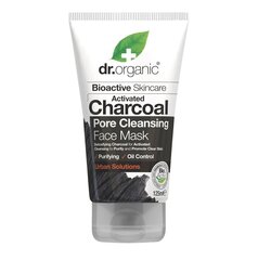 Ogļu dziļi attīroša sejas maska Dr. Organic Charcoal Face Mask, 125 ml cena un informācija | Sejas maskas, acu maskas | 220.lv