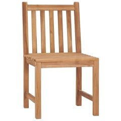 Dārza krēsli ar matračiem , 8 gab., brūni cena un informācija | Dārza krēsli | 220.lv