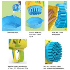 Ziepju burbuļu pūšanas mašīna Rocket Bubble Gun cena un informācija | Ūdens, smilšu un pludmales rotaļlietas | 220.lv