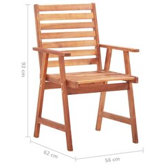 Dārza krēsli ar matračiem , 8 gab. cena un informācija | Dārza krēsli | 220.lv