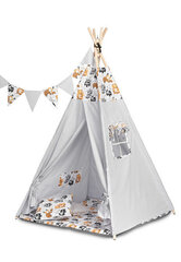 Tipi stila telts bērniem Toyz, pelēka cena un informācija | Bērnu rotaļu laukumi, mājiņas | 220.lv