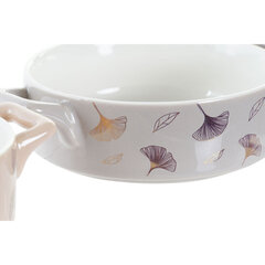 Блюдо DKD Home Decor Металл Фарфор Bone China современный (16,8 x 12,5 x 4,3 cm) (4 штук) цена и информация | Посуда, тарелки, обеденные сервизы | 220.lv