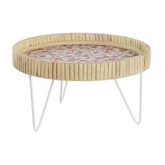 Uzkodu paplāte DKD Home Decor Dabisks Metāls Koks MDF Shabby Chic (26 x 26 x 14,5 cm) cena un informācija | Trauki, šķīvji, pusdienu servīzes | 220.lv