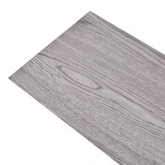 grīdas dēļi, 4,46 m², 3 mm, tumši pelēks PVC cena un informācija | Lamināts | 220.lv