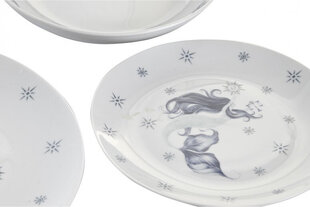 Pusdienas Aprīkojuma Komplekts DKD Home Decor Porcelāns Zils Balts 27 x 27 x 3 cm 18 Daudzums cena un informācija | Trauki, šķīvji, pusdienu servīzes | 220.lv