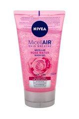 Nivea MicellAIR Rose Water гель для очистки лица 150 мл цена и информация | Средства для очищения лица | 220.lv