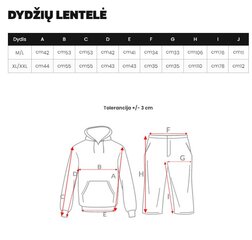 Sieviešu pelēks brīvā laika komplekts Tiny O/XYS3225-54903-XL/XXL cena un informācija | Sporta apģērbs vīriešiem | 220.lv