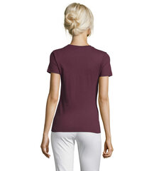 Sieviešu bordo krāsas T-krekls Regent Women 01825-55598-5XL цена и информация | Мужская спортивная одежда | 220.lv