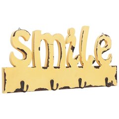 sienas drēbju pakaramais SMILE, 50x23 cm цена и информация | Вешалки для одежды | 220.lv