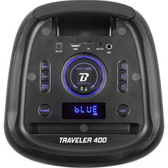 BoomTone DJ Traveler 400, черный цвет цена и информация | Аудиоколонки | 220.lv
