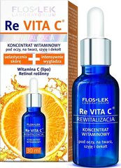 Sejas un plakstiņu serums Floslek Revita C 30 ml cena un informācija | Serumi sejai, eļļas | 220.lv