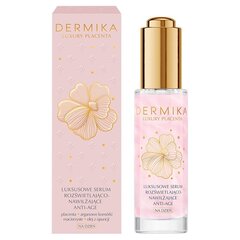 Mitrinošs sejas serums Dermika Luxury Placenta, 30 ml cena un informācija | Serumi sejai, eļļas | 220.lv