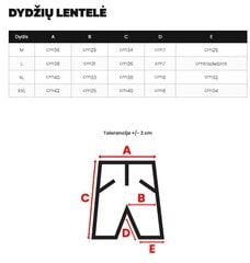 Sarkani peldšorti Balance O/MTK3218-55435-XXL cena un informācija | Sporta apģērbs vīriešiem | 220.lv