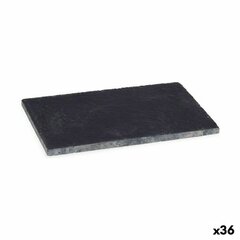 поднос для закусок Чёрный Доска 10 x 0,5 x 15 cm (36 штук) цена и информация | Кухонные принадлежности | 220.lv