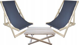 Wood OK guļamkrēsls CEN-77428 daudzkrāsains koks cena un informācija | Sauļošanās krēsli | 220.lv