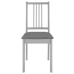 Обеденные стулья, 6 шт., серые цена и информация | Стулья для кухни и столовой | 220.lv