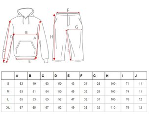 Smilškrāsas velūra komplekts Peril O/8C1175/91Z-56087-XL cena un informācija | Sporta apģērbs vīriešiem | 220.lv