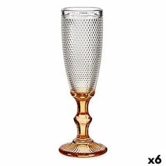 Šampanieša glāze Punkti Dzintars Stikls 180 ml (6 gb.) cena un informācija | Glāzes, krūzes, karafes | 220.lv