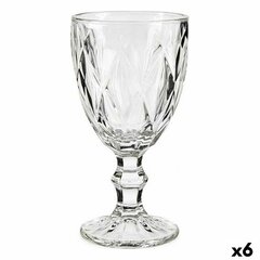 Vīna glāze Dimanta Caurspīdīgs Stikls 330 ml (6 gb.) cena un informācija | Glāzes, krūzes, karafes | 220.lv