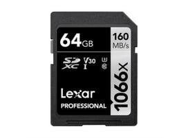 Lexar PRO 1066x R160/W70 64GB U3 V30 UHS-I цена и информация | Atmiņas kartes fotokamerām | 220.lv