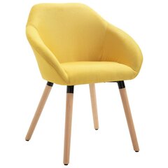 Обеденные стулья, 6шт, желтые цена и информация | Стулья для кухни и столовой | 220.lv