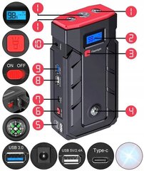 Akumulatora lādētājs Boster Jump Starter 20AH 12V cena un informācija | Akumulatoru lādētāji | 220.lv