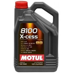 Dzinēja smēreļļa Motul 8100 X-Cess (5L) cena un informācija | Motoreļļas | 220.lv