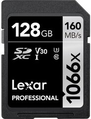 Lexar Pro 1066x SDXC цена и информация | Карты памяти для фотоаппаратов | 220.lv