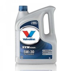 Dzinēja eļļa Valvoline SYNPOWER 5W30, 4L cena un informācija | Motoreļļas | 220.lv