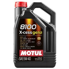 Motul 8100 X-cess Gen2 5W40 motoreļļa, 5L cena un informācija | Motoreļļas | 220.lv