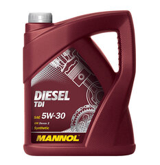 Motoreļļa Mannol 5W30 Diesel TDI, 5L cena un informācija | Motoreļļas | 220.lv