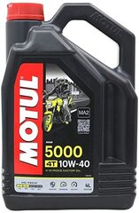 Eļļa MOTUL 5000 4T 10W40 4ltr (104056) cena un informācija | Eļļas citām autodaļām | 220.lv