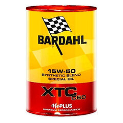 Automašīnu motoreļļa Bardahl XTC C60 SAE 15W 50 (1L) cena un informācija | Motoreļļas | 220.lv