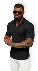 Vīriešu melns T-krekls Minex O/L1454-55411-XL cena un informācija | Vīriešu T-krekli | 220.lv