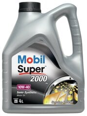 Motoreļļa Mobil Super 2000 X1 10W-40, 4 l cena un informācija | Motoreļļas | 220.lv