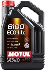 Motul 8100 Eco-lite 5W30 motoreļļa, 5L cena un informācija | Motoreļļas | 220.lv