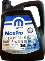 Mopar MaxPro 5W30 motoreļļa, 5L cena un informācija | Motoreļļas | 220.lv