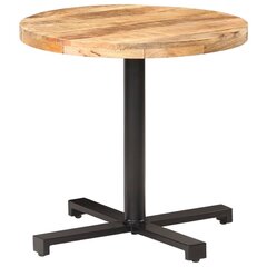 bistro galds, Ø80x75 cm, apaļš, neapstrādāts mango koks cena un informācija | Virtuves galdi, ēdamgaldi | 220.lv